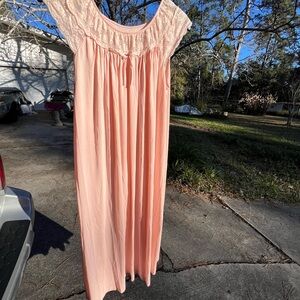 Elegant Pink Lace Nightgown